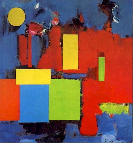 Rising Moon by Hans Hofmann, 1964 Oil on Canvas, Painting