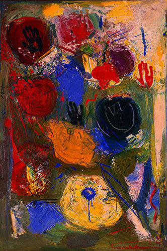 The Third Hand by Hans Hofmann, 1947 Oil on Canvas, Primary Colors