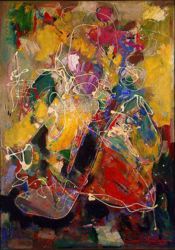 Fantasia by Hans Hofmann, 1943 Oil, Duco and Casein on Plywood