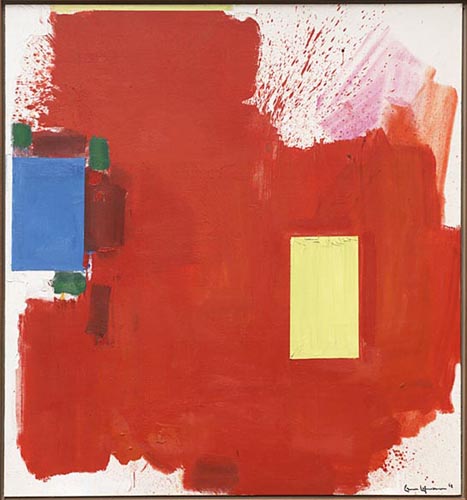 Magnus Opus by Hans Hofmann, 1962 Oil on Canvas Red Painting