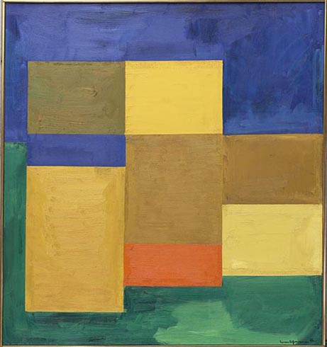 Silent Night by Hans Hofmann, 1964 Abstract Oil on Canvas